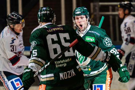 Färjestads Jesper Olofsson jublar