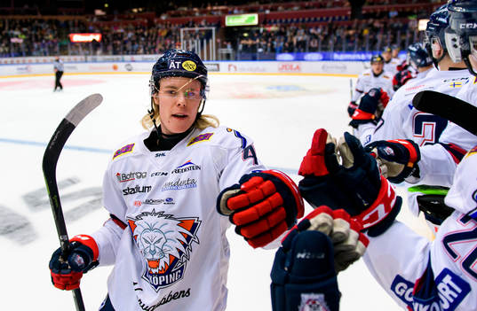 Linköpings Samuel Lofquist jublar