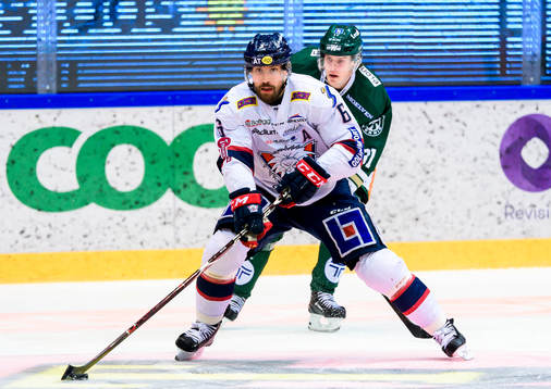 Linköpings Jonas Holös och Färjestads Carl Jakobsson