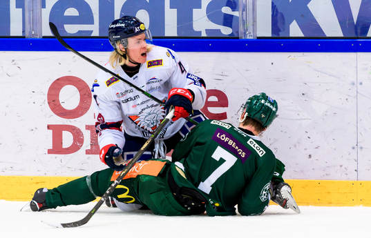 Linköpings Samuel Lofquist och Färjestads Johan Ivarsson
