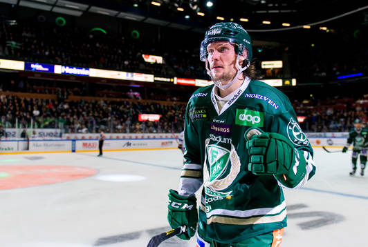 Färjestads Jesper Olofsson jublar