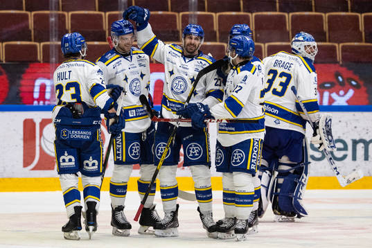 Leksands Daniel Gunnarsson jublar