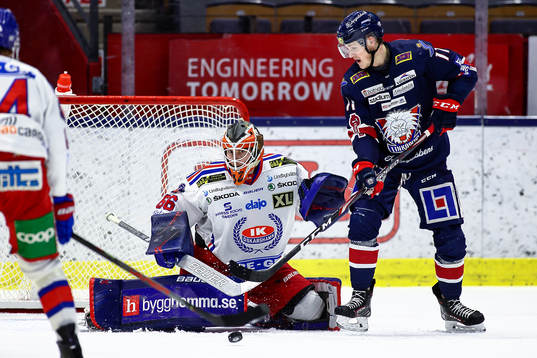 Oskarshamns målvakt Tex Williamsson och Linköpings Henrik