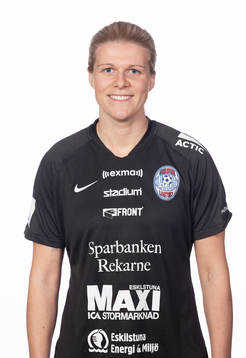 Eskilstunas målvakt Emelie Lundberg poserar för ett porträtt den 19 mars 2020 i Eskilstuna.