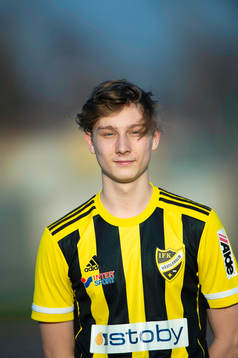 IFK Hässleholms Lucas Johnsson i Hässleholm den 27 mars 2020.