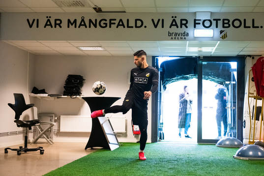 Häckens Kevin Yakob i spelargången