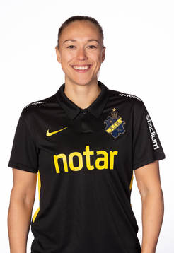 AIK Fanny Johansson poserar för ett porträtt den 16 april 2020 i Stockholm.
