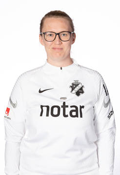 AIK Lagledare Ida Ahlberg poserar för ett porträtt den 16 april 2020 i Stockholm.