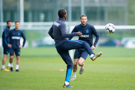 Marcus Berg deltar i en träning med IFK Göteborg