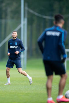 Marcus Berg deltar i en träning med IFK Göteborg