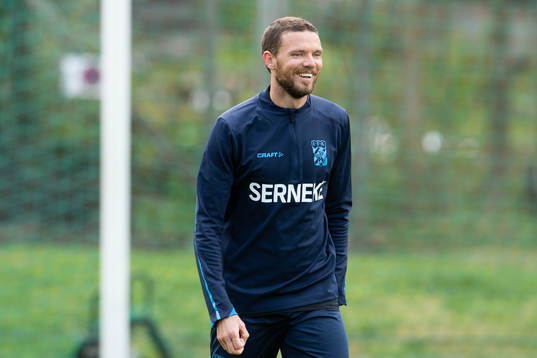 Marcus Berg deltar i en träning med IFK Göteborg