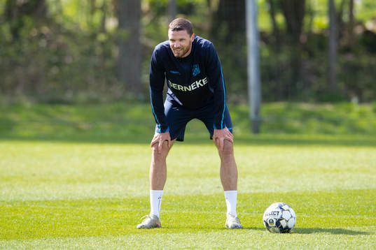 Marcus Berg deltar i en träning med IFK Göteborg