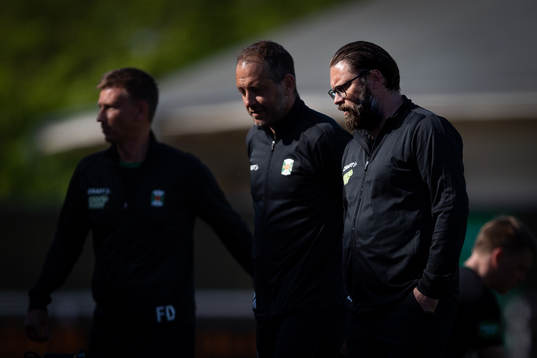 Varbergs assisterande tränare Danijel Milovanovic och