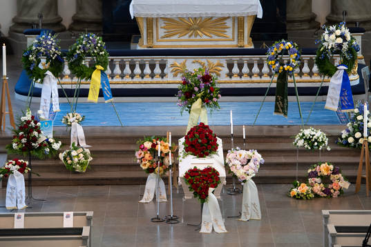 IFK Göteborgs tidigare ordförande Gunnar Larsson begravs