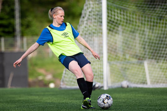 Spelande tränaren Lisa Christensson