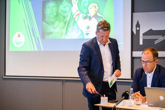 Rögles ordförande Håkan Eriksson och klubbdirektör