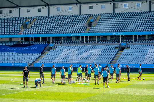 Spelarna på Eleda Stadion