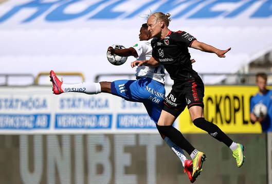 Kalmars Henrik Löfkvist och IFK Norrköpings Ishaq