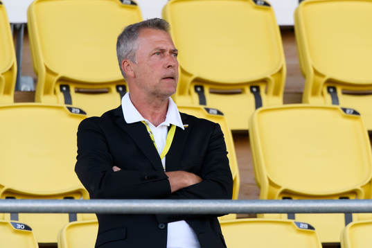 Häckens sportchef Sonny Karlsson på läktaren