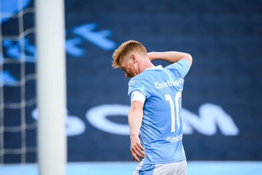 Malmö FFs Anders Christiansen jublar efter 2-0