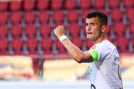 Varbergs Astrit Seljmani jublar efter 0-2