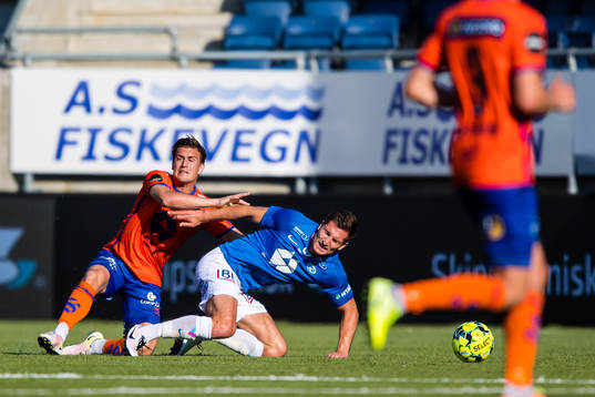 Sigurd Hauso Haugen of Aalesund and Kristoffer Haugen of Molde