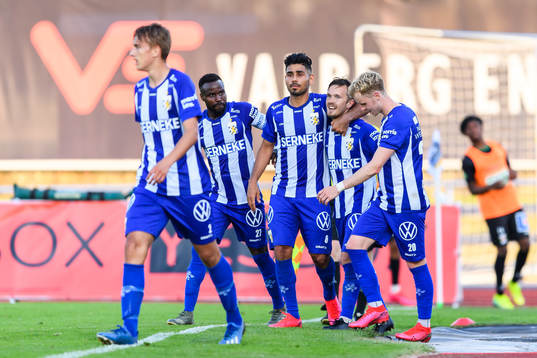 IFK Göteborgs Patrik Karlsson Lagemyr jublar med