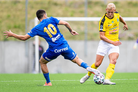 Linköpings Wellinton Gustavo Fernandes Avelar och Lunds Jesper Möller