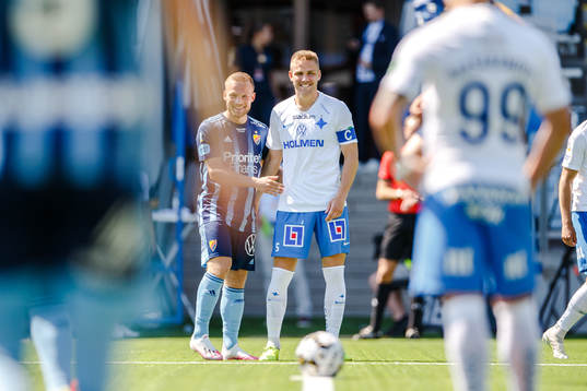 Djurgårdens Nicklas Bärkroth och IFK Norrköpings Filip
