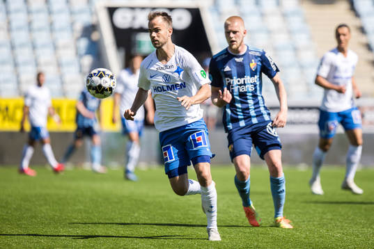 IFK Norrköpings Andreas Blomqvist och Djurgårdens Kalle