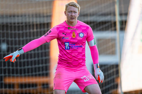 Klippans målvakt Fredrik Lundahl