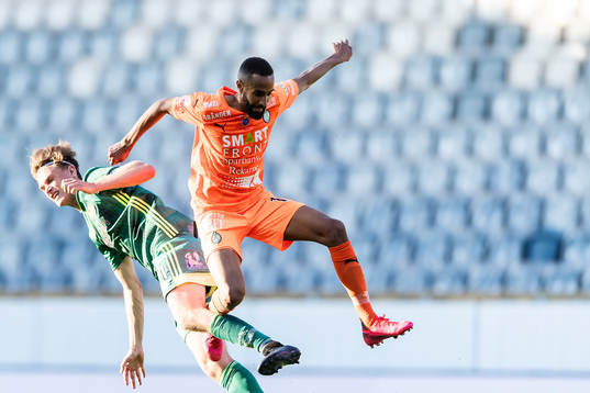 Dalkurds Christoffer Styffe och AFC Eskilstunas Ferid Ali