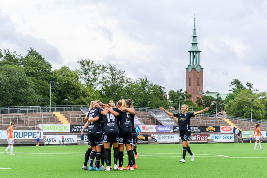 Göteborgs spelare jublar