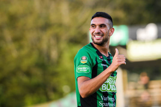 Varbergs Daniel Krezic jublar efter 3-0