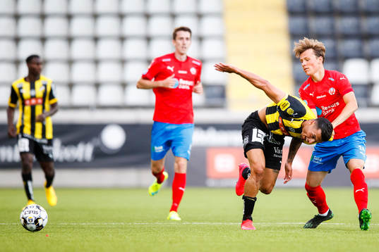 Helsingborgs Filip Sjöberg och Häckens Ahmed Yasin