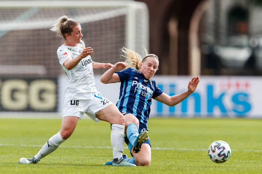 Umeås Emma Åberg-Zingmark och Djurgårdens Camilla Huseby