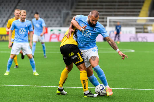 Elfsborgs Frederik Holst och Malmö FFs Guillermo Molins