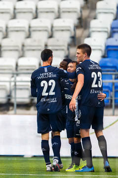 IFK Göteborgs Patrik Karlsson Lagemyr jublar med