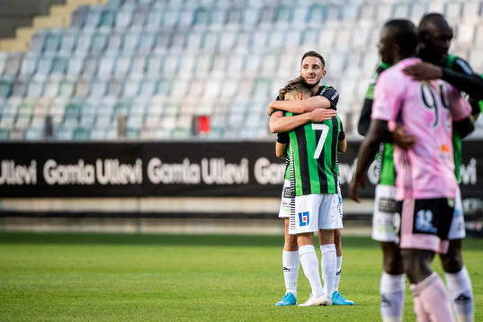 GAIS Nikola Ladan och Haris Cirak jublar