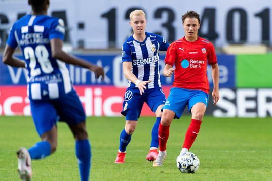 IFK Göteborgs Victor Wernersson och Helsingborgs Alex