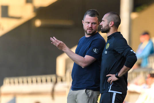 Elfsborgs manager Jimmy Thelin och assisterande tränare