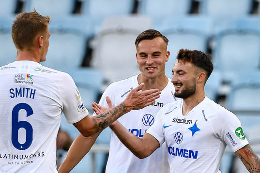 IFK Norrköpings Eric Smith, Henrik Castegren och Sead