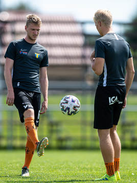 Torns Aron Mar Brynjarsson och Victor Larsson