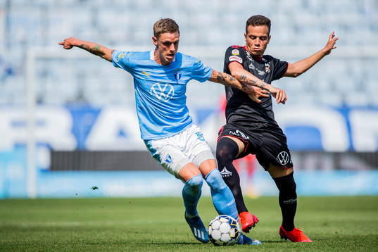 Malmö FFs Sören Rieks och Kalmars Rafael Gimenes da Silva
