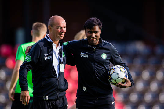 Västerås individuella tränare Leif Berg och assisterande tränare Kalle Karlsson
