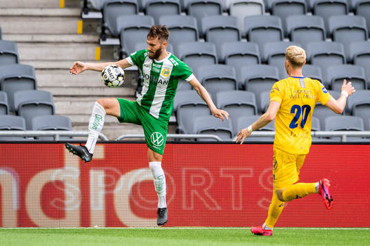 Hammarbys Simon Sandberg och IFK Göteborgs Victor