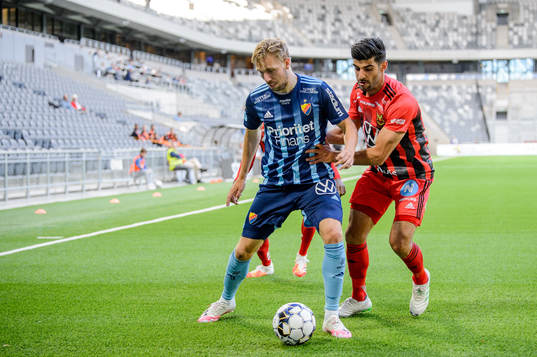Djurgårdens Jonathan Ring och Östersunds Rewan Amin