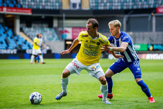 Falkenbergs Anton Wede och IFK Göteborgs Victor Wernersson