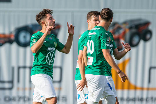 Jönköpings Moustafa Zeidan jublar efter 1-0
