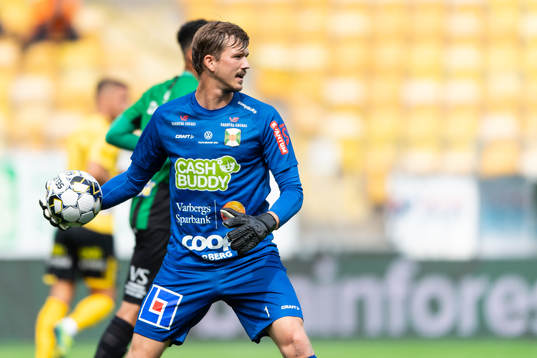 Varbergs målvakt August Strömberg